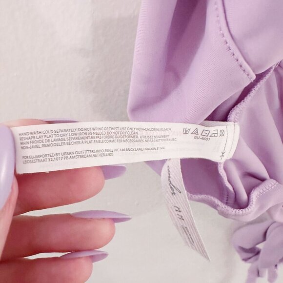 Urban Outfitters Out From Under Sorelle Twist Halter Bra Top Lavender Purple - Picture 5 of 6